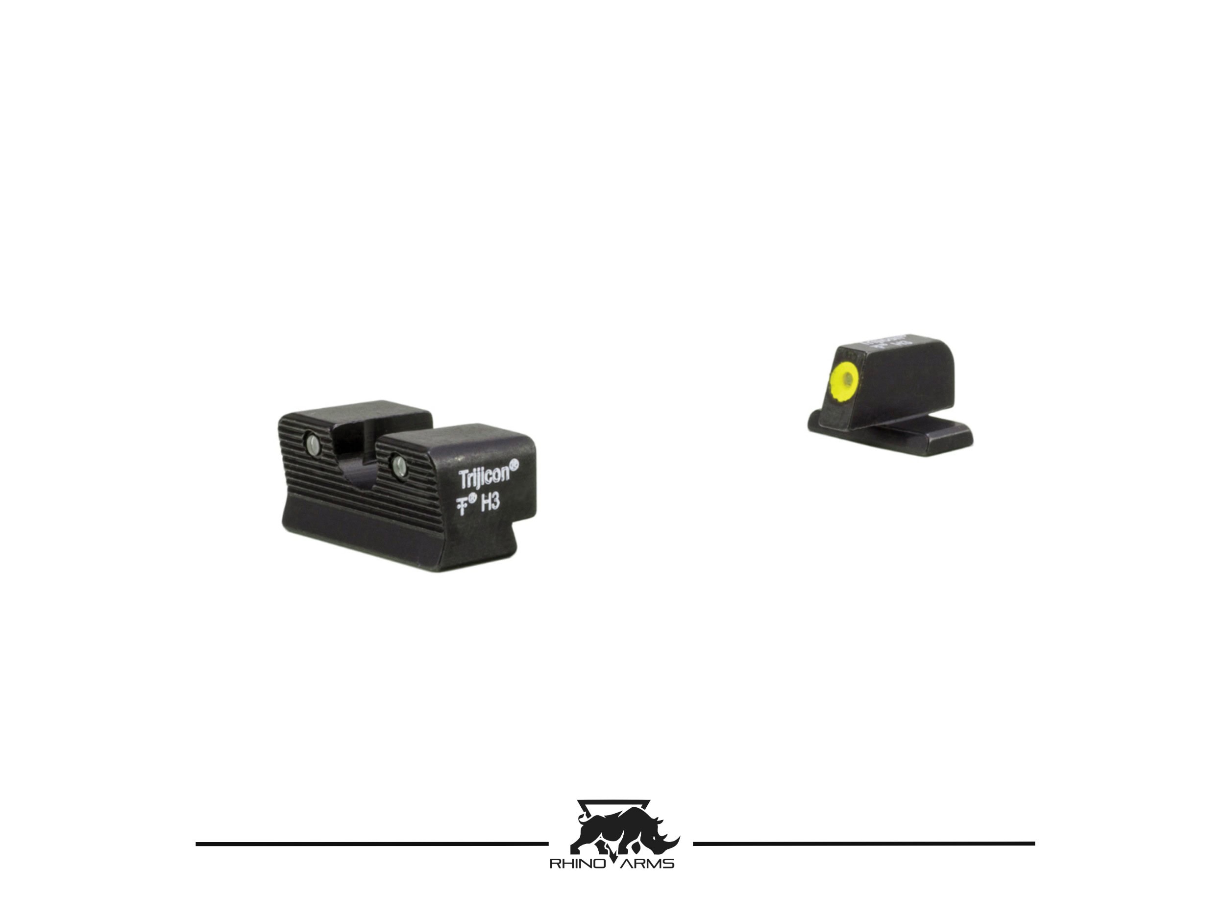 Trijicon HD XR Night Sights for Sig Sauer with yellow accents.
