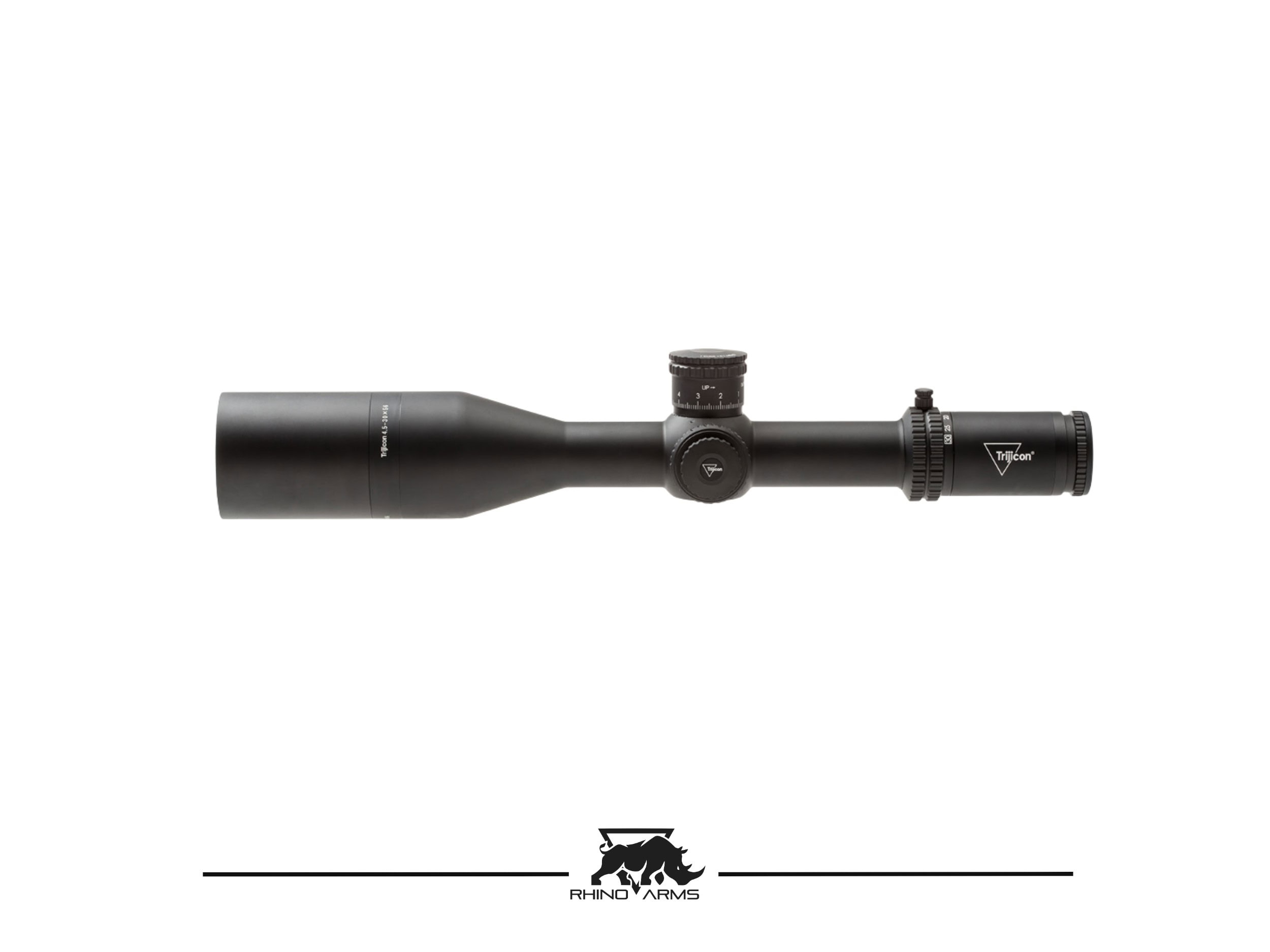 Trijicon Tenmile 4.5-30x56 FFP long-range riflescope for precision shooting.